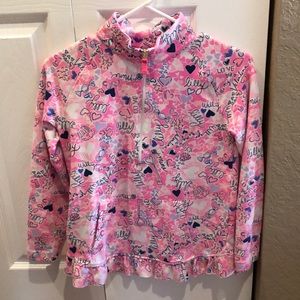 Lilly Pulitzer Girls Valentine Popover Size XL